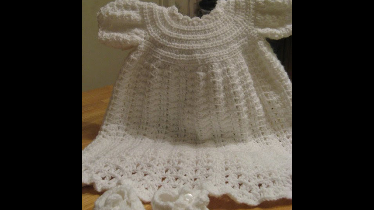 Vestido de Croche para Bebê Princesinha - Aprendendo Crochê 